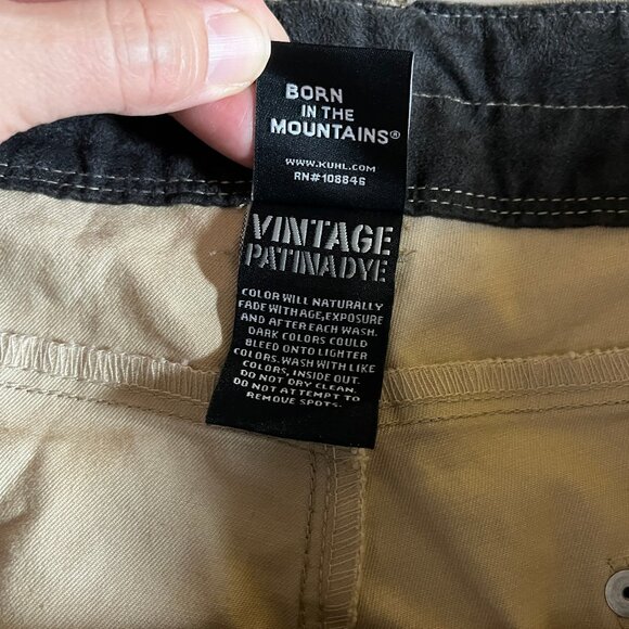 Kuhl Ryder Vintage Patina Dye Pants - Men's Size 42*34 - Tan Brown - Picture 11 of 13